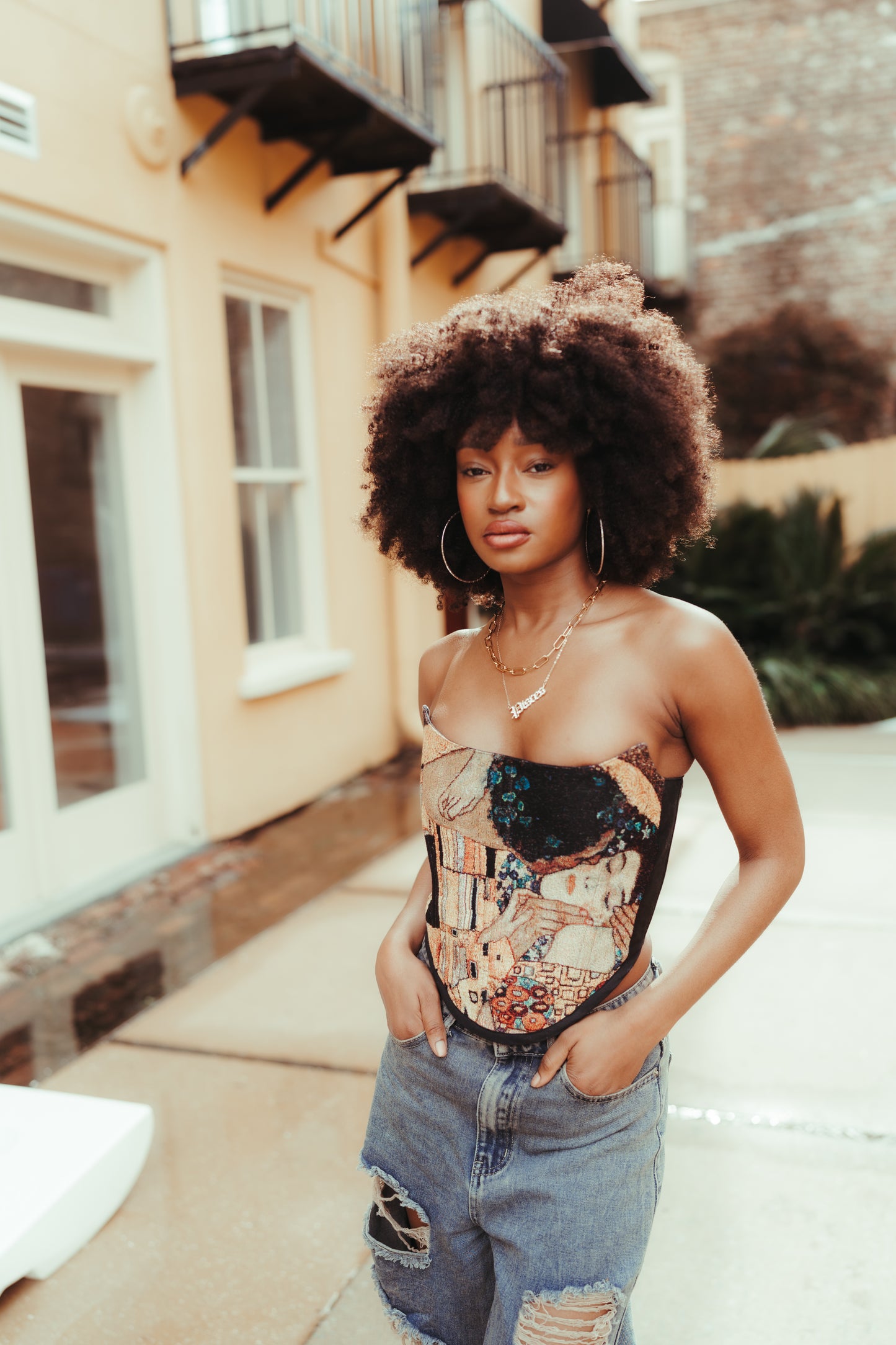 the kiss corset top