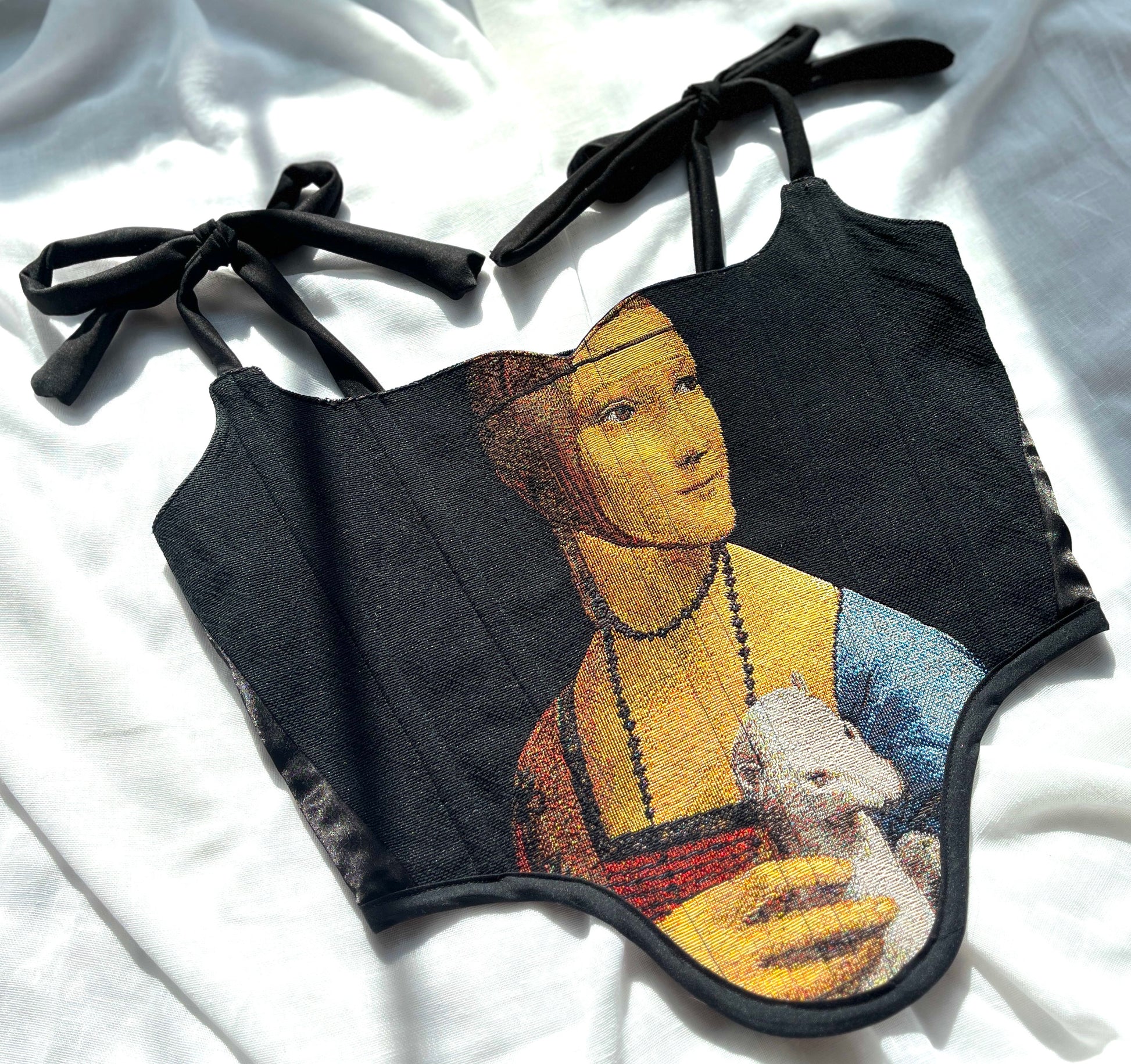 lady ermine corset top